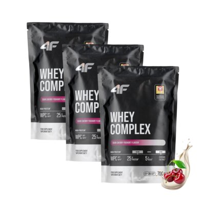 Odżywka białkowa 4F Whey Complex Wiśniowo-jogurtowy (3 x 700 g)