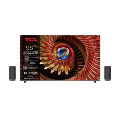 Telewizor TCL 98C8K 98" QD-Mini LED 4K 144Hz + Zestaw Stereo TCL Z100E (2szt.) CZ+CZ Google TV Dolby Atmos Dolby Vision HDMI 2.1