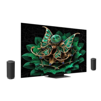 Telewizor TCL 85C7K 85" QD-Mini LED 4K 144Hz + Zestaw Stereo TCL Z100E (2szt.) CZ+CZ Google TV Dolby Vision IQ Dolby Atmos HDMI 2.1