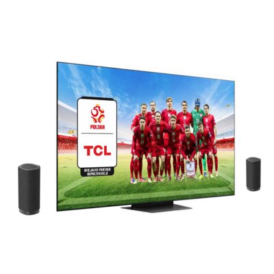 Telewizor TCL 55C7K 55" QD-Mini LED 4K 144Hz + Zestaw Stereo TCL Z100E (2szt.) CZ+CZ Google TV Dolby Vision IQ Dolby Atmos HDMI 2.1