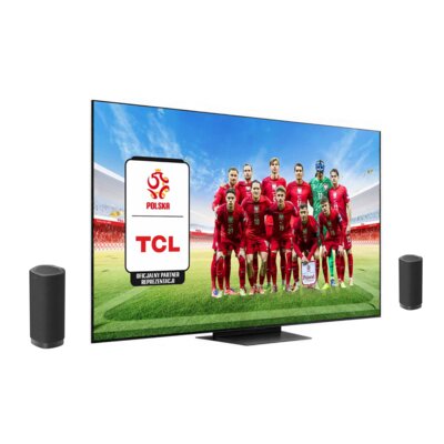 Telewizor TCL 50C7K 50" QD-Mini LED 4K 144Hz + Zestaw Stereo TCL Z100E (2szt.) CZ+CZ Google TV Dolby Vision IQ Dolby Atmos HDMI 2.1