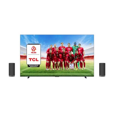 Telewizor TCL 98C69K 98" QD-Mini LED 4K 144Hz + Zestaw Stereo TCL Z100E (2szt.) CZ+CZ Google TV Dolby Atmos Dolby Vision HDMI 2.1