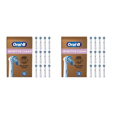 Oryginalna końcówka szczoteczki ORAL-B Sensitive Clean Pro Biały (24 szt.) (Delikatne czyszczenie)