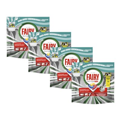 Kapsułki do zmywarki FAIRY Platinum Plus All in One Lemon - 488 szt.