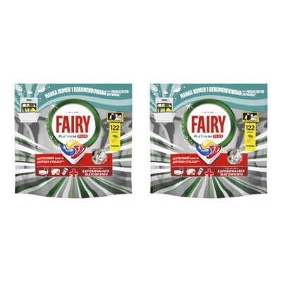Kapsułki do zmywarki FAIRY Platinum Plus All in One Lemon - 244 szt.
