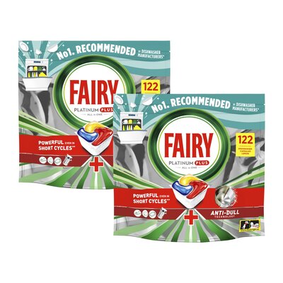 Kapsułki do zmywarki FAIRY Platinum Plus All in One Lemon - 244 szt.