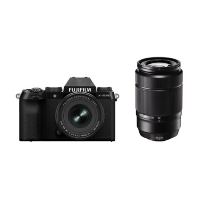 Aparat bezlusterkowy FUJIFILM X-S20 Czarny + Obiektyw XF 16-50mm f/2.8-4.8 R LM WR 26.1Mpix, 4K/60kl/sek + Obiektyw FUJIFILM XC 50-230mm F/4.5-6.7 OIS II Czarny