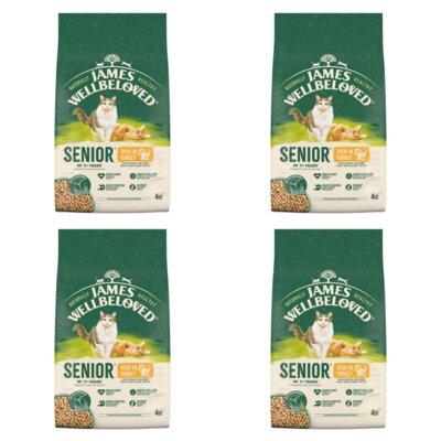 Karma dla kota JAMES WELLBELOVED Senior Monobiałkowa z indykiem 4 x 4 kg