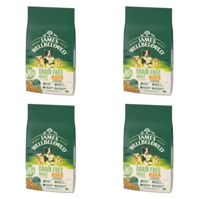 Karma dla psa JAMES WELLBELOVED Bezzbożowa monobiałkowa Indyk 4 x 10 kg