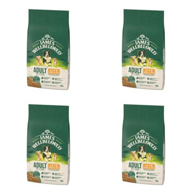 Karma dla psa JAMES WELLBELOVED Adult Monobiałkowa z indykiem i ryżem 4 x 12 kg