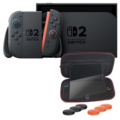 Konsola NINTENDO Switch 2 Czarny + Zestaw akcesoriów FROGGIEX FX-NS2-AK1-B do Nintendo Switch 2