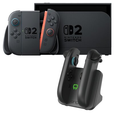 Konsola NINTENDO Switch 2 Czarny + Stacja ładująca VENOM VS4932 do Nintendo Switch 2 Czarny