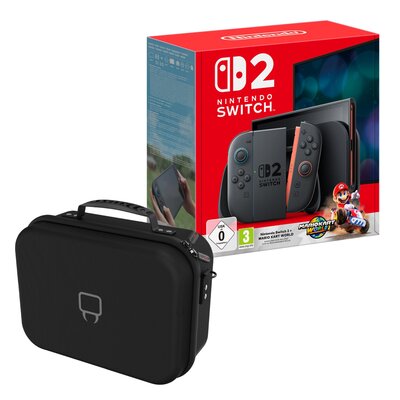 Konsola NINTENDO Switch 2 Czarny + Mario Kart World Gra NINTENDO SWITCH 2 + Torba VENOM VS4935 do Nintendo Switch/Switch 2/Switch Oled Czarny