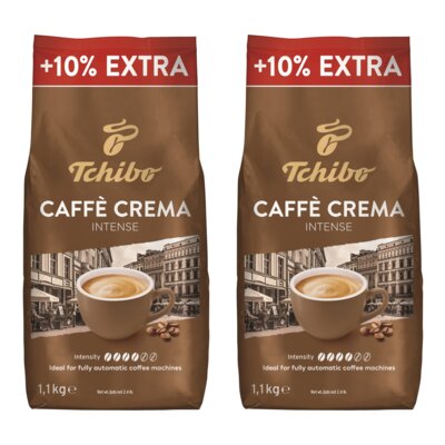 Kawa ziarnista TCHIBO Crema Intense 2 x 1.1 kg