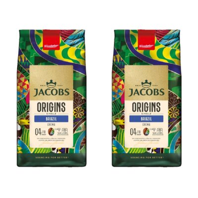 Kawa ziarnista JACOBS Origins Single Brazil 2 x 1 kg