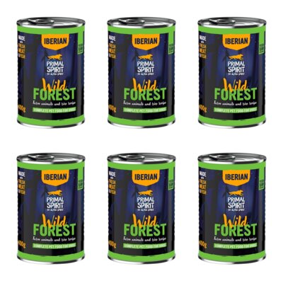 Karma dla psa PRIMAL SPIRIT Iberian Wild Forest 6 x 400 g