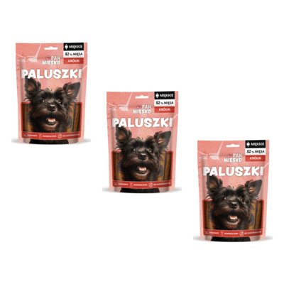 Przysmak dla psa PAN MIĘSKO Paluszki Królik 3 x 100 g