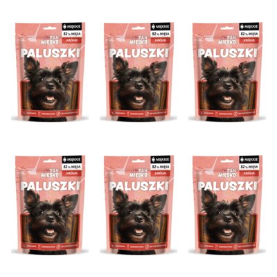Przysmak dla psa PAN MIĘSKO Paluszki Królik 6 x 100 g