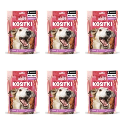 Przysmak dla psa PAN MIĘSKO Kostki Jagnięcina 6 x 100 g