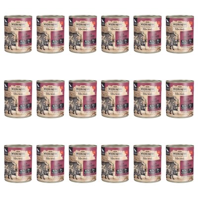 Karma dla psa WIEJSKA ZAGRODA Leśne smaki Dzik z wołowiną 18 x 800 g