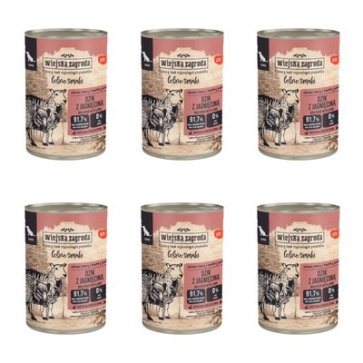 Karma dla psa WIEJSKA ZAGRODA Senior Leśne smaki Dzik z jagnięciną 6 x 800 g