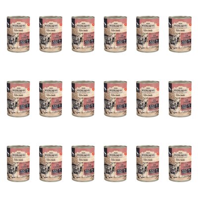 Karma dla psa WIEJSKA ZAGRODA Senior Leśne smaki Dzik z jagnięciną 18 x 800 g