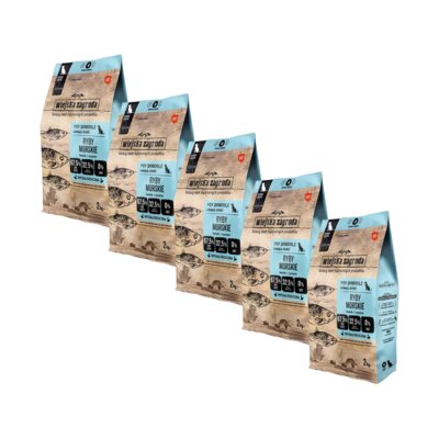 Karma dla psa WIEJSKA ZAGRODA Ryby morskie M 5 x 2 kg