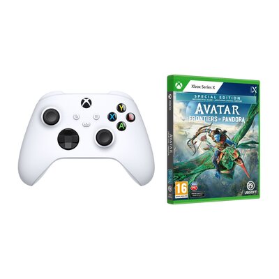 Kontroler MICROSOFT bezprzewodowy Xbox Robot White + Avatar: Frontiers of Pandora - Edycja Specjalna Gra XBOX SERIES X