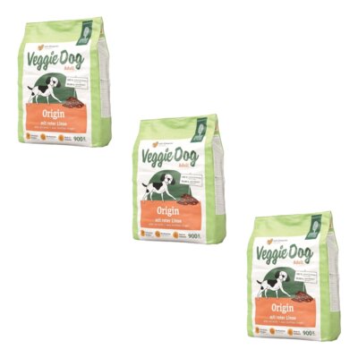 Karma dla psa GREEN PETFOOD VeggieDog Origin Adult z soczewicą 3 x 900 g