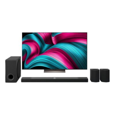 Telewizor LG 77C5ELB 77" OLED 4K 144Hz VRR WebOS Dolby Vision Dolby Atmos HDMI 2.1 + Soundbar LG S95TR Czarny 9.1.5-kanałowy, Bezprzewodowy Subwoofer, 4K, HDMI ARC, Dolby Atmos, DTS:X, Wi-Fi, AirPlay2