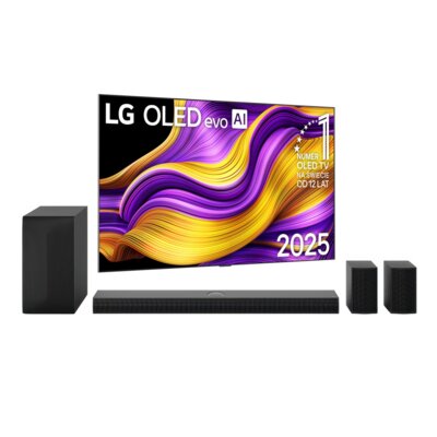 Telewizor LG 77G54LW 77" OLED 4K 165 HZ VRR WebOS Dolby Atmos Dolby Vision HDMI 2.1 + Soundbar LG S70TR Czarny 5.1.1-kanałowy, Bezprzewodowy Subwoofer, 4K, HDMi ARC, Dolby Atmos, DTS:X, Bluetooth