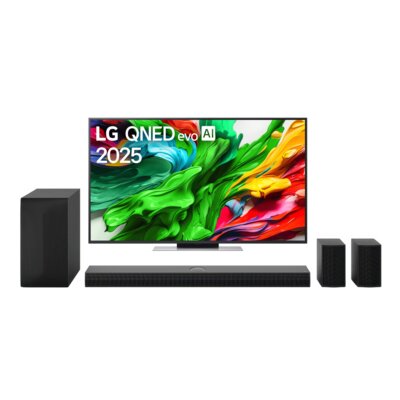 Telewizor LG 55QNED86A6A 55" MINILED 4K 144Hz VRR WebOS TV Dolby Vision HDMI 2.1 + Soundbar LG S70TR Czarny 5.1.1-kanałowy, Bezprzewodowy Subwoofer, 4K, HDMi ARC, Dolby Atmos, DTS:X, Bluetooth
