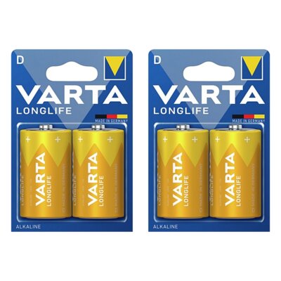 Baterie D LR20 VARTA Longlife (4 szt.)
