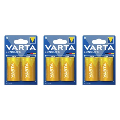 Baterie D LR20 VARTA Longlife (6 szt.)