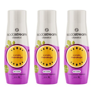Syrop do saturatorów SODASTREAM Marakuja 3 x 440 ml bez cukru
