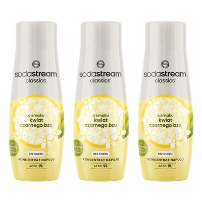Syrop do saturatorów SODASTREAM Kwiat bzu 3 x 440 ml bez cukru