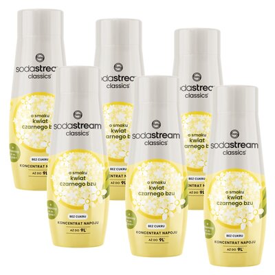 Syrop do saturatorów SODASTREAM Kwiat bzu 6 x 440 ml bez cukru