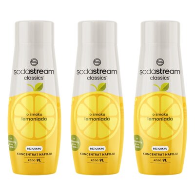 Syrop do saturatorów SODASTREAM Lemon 3 x 440 ml bez cukru