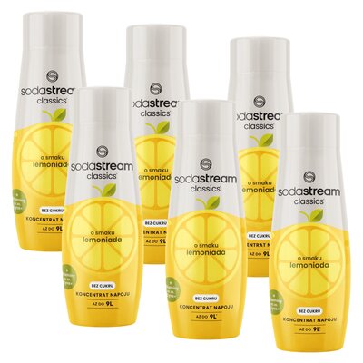 Syrop do saturatorów SODASTREAM Lemon 6 x 440 ml bez cukru