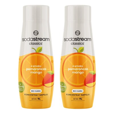 Syrop do saturatorów SODASTREAM Pomarańcza Mango Zero 2 x 440 ml bez cukru