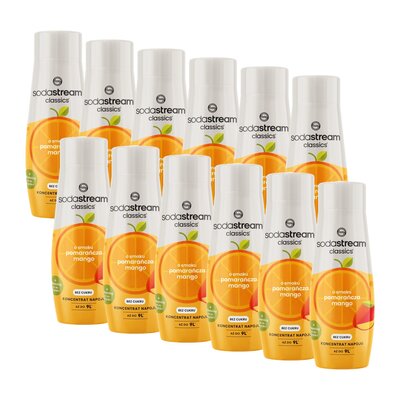 Syrop do saturatorów SODASTREAM Pomarańcza Mango Zero 12 x 440 ml bez cukru