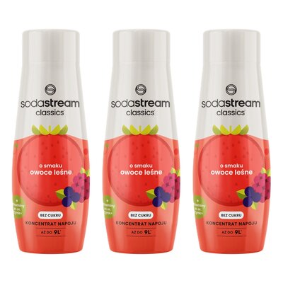 Syrop do saturatorów SODASTREAM Czerwone owoce leśne 3 x 440 ml bez cukru