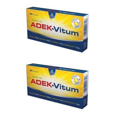 Kompleks witamin OLEOFARM ADEK-Vitum (2 x 60 kapsułek)