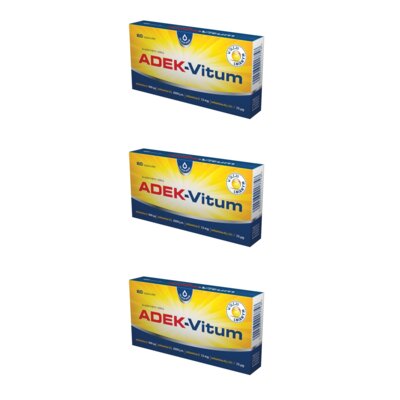 Kompleks witamin OLEOFARM ADEK-Vitum (3 x 60 kapsułek)