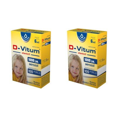 Witamina D OLEOFARM D-Vitum 1000 j.m. Aerozol (2 x 6 ml)