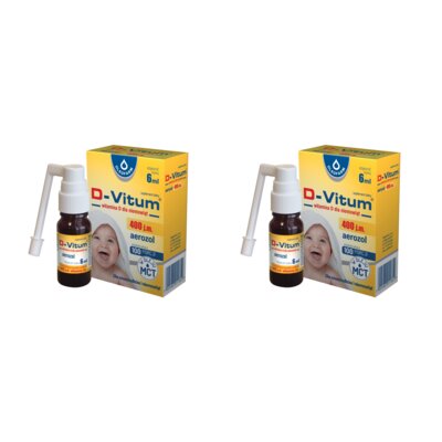 Witamina D OLEOFARM D-Vitum 400 j.m. Aerozol (2 x 6 ml)