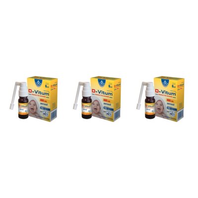 Witamina D OLEOFARM D-Vitum 400 j.m. Aerozol (3 x 6 ml)