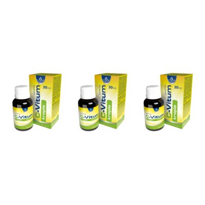 Witamina C OLEOFARM C-Vitum Krople (3 x 30 ml)