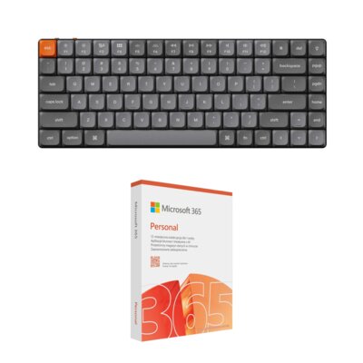 Klawiatura KEYCHRON K3 Max QMK/VIA Wireless RGB Hot-Swap Red Switch + Program MICROSOFT 365 Personal