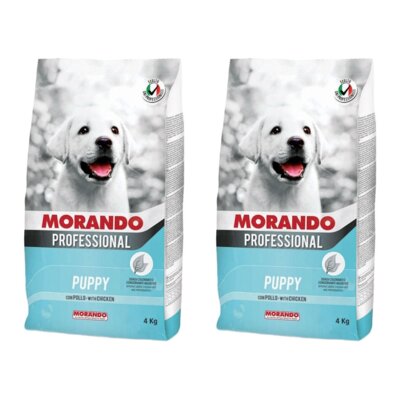 Karma dla psa MORANDO Professional Puppy Kurczak 2 x 4 kg